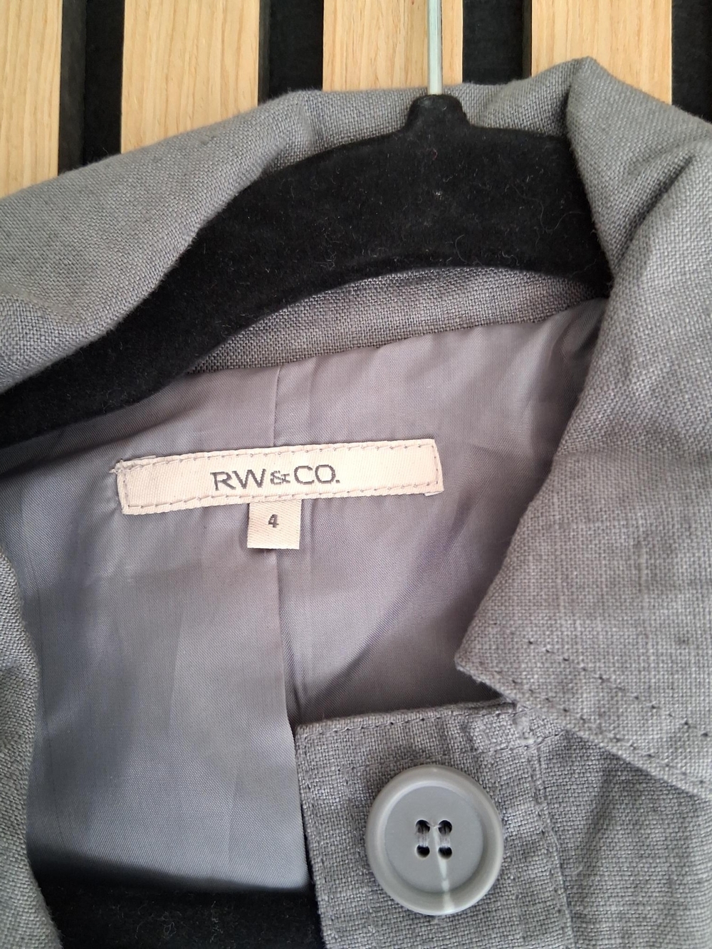 RW&CO. Gray Utility Button Jacket - Picture 3 of 4